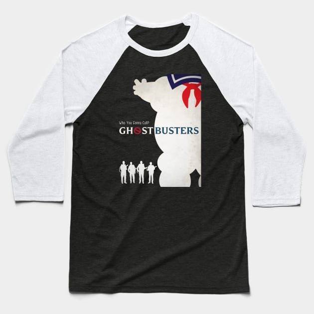 Ghostbusters Baseball T-Shirt by RyanBlackDesigns